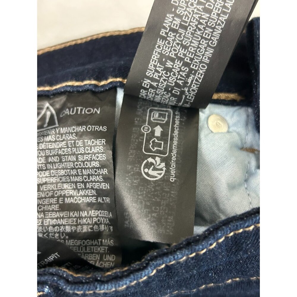 Zara Women’s US Size 4 Dark Wash Mid Rise Bootcut Jeans 33 Inch Inseam - Picture 15 of 16